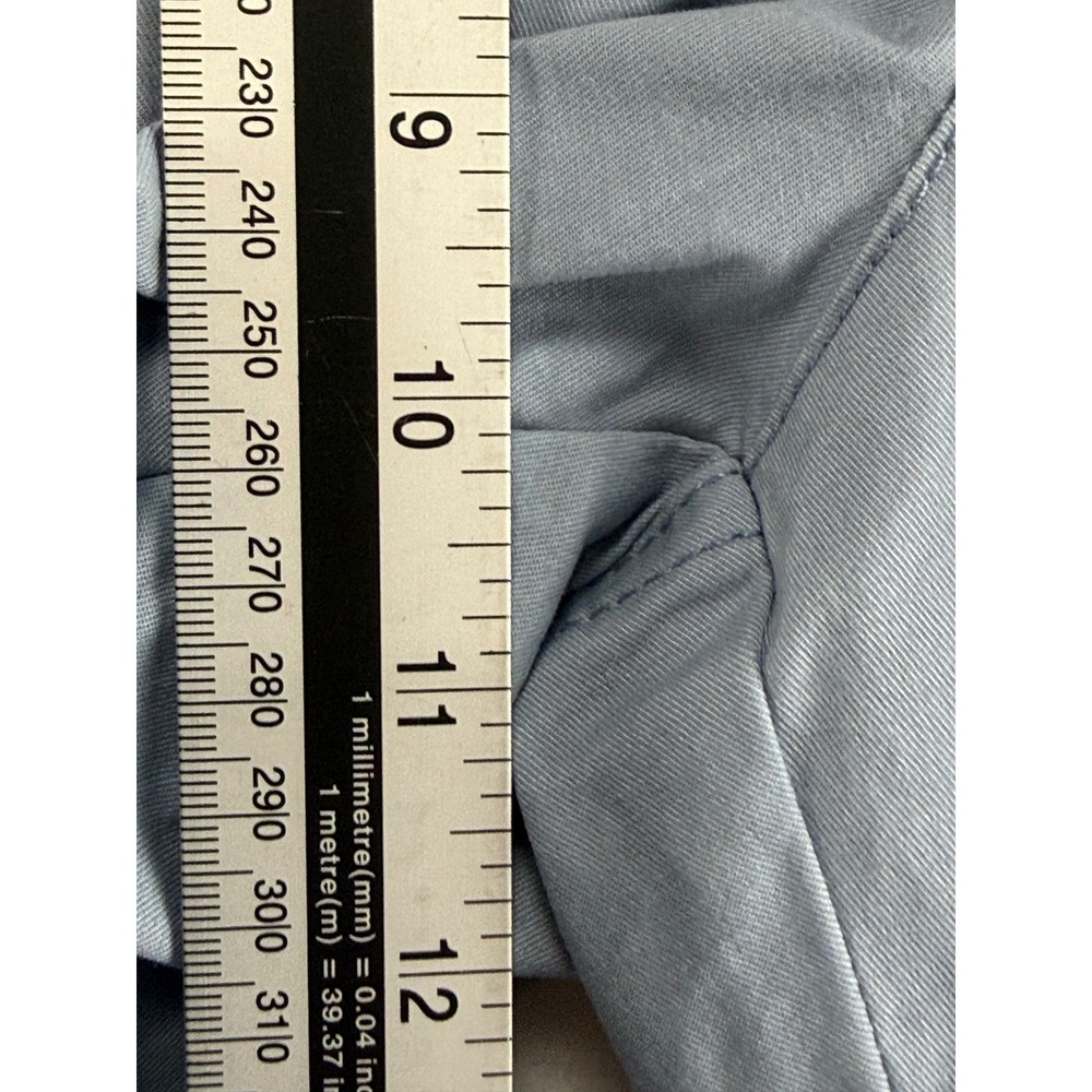 Gloria Vanderbilt Capri Pants Womens 12 Blue Stretch Amanda Cropped Tie Hem - Picture 9 of 11
